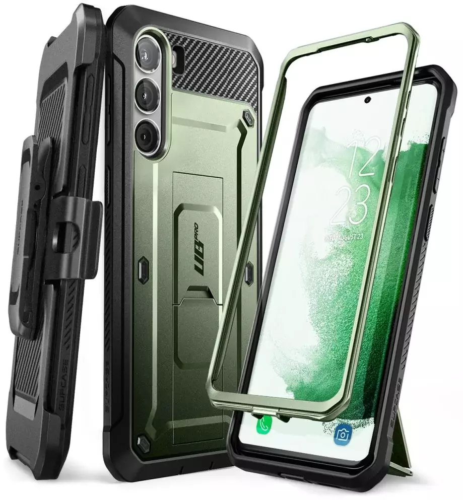 Противоударный чехол бампер Supcase Unicorn Beetle PRO для Samsung Galaxy S23 Plus Dark Green (Темно Зеленый)
