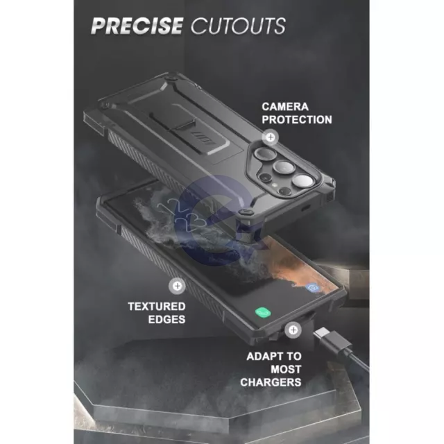 Протиударний чохол бампер Supcase Unicorn Beetle для Samsung Galaxy S22 Ultra / S23 Ultra Black (Чорний)