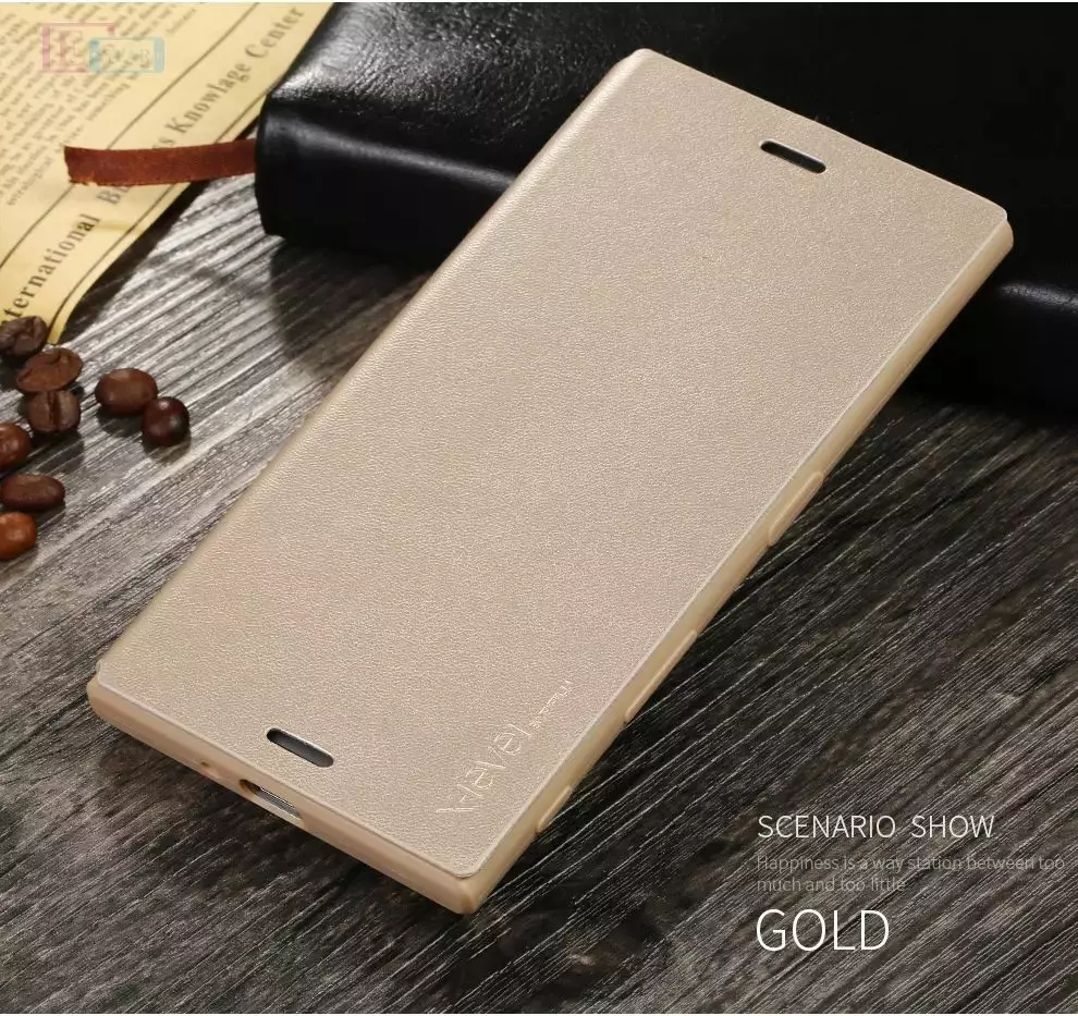 Чохол книжка для Sony Xperia Pro-I X-Level Leather Book Gold (Золотий)