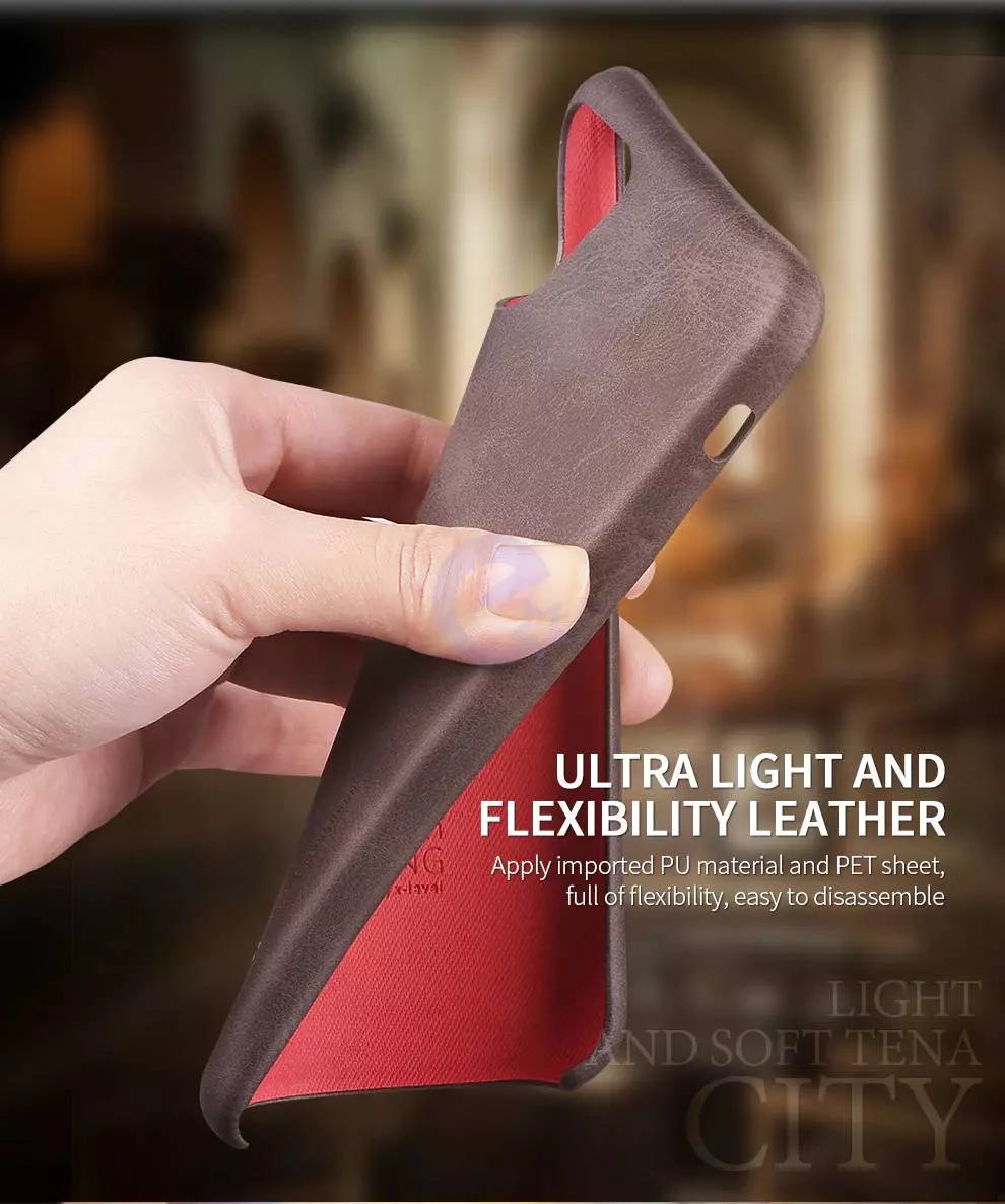 Чехол бампер для Realme 9 5G / 9 Pro X-Level Leather Bumper Black (Черный)