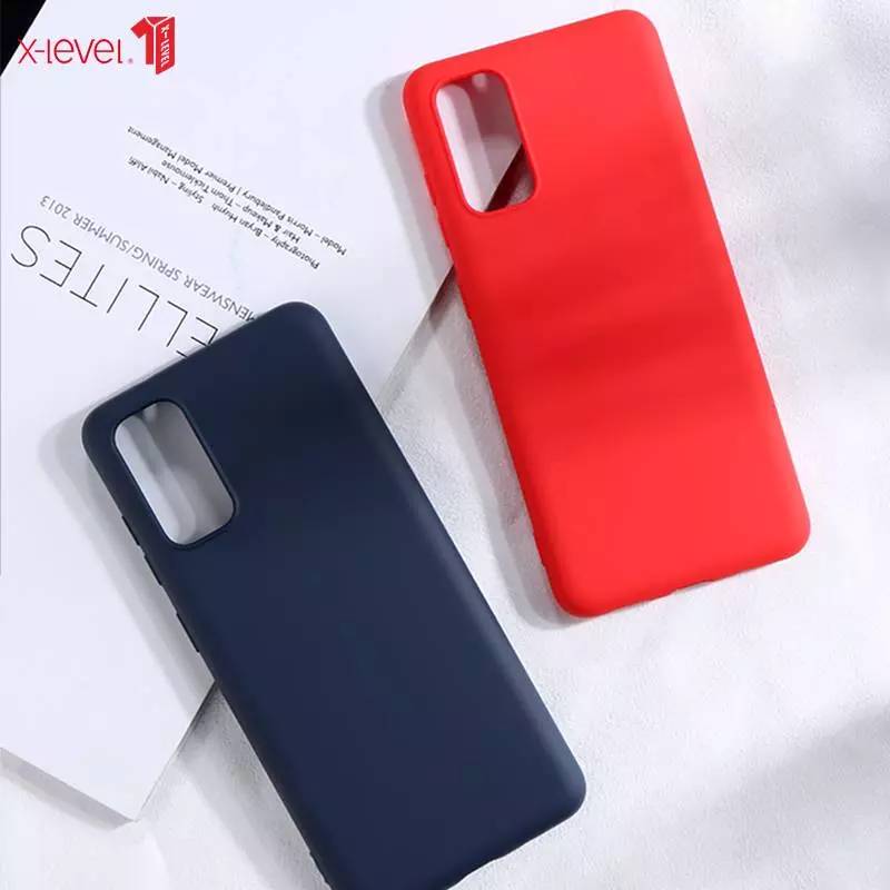 Чохол бампер для Samsung Galaxy A73 5G X-Level Silicone (з мікрофіброю) Red (Червоний)