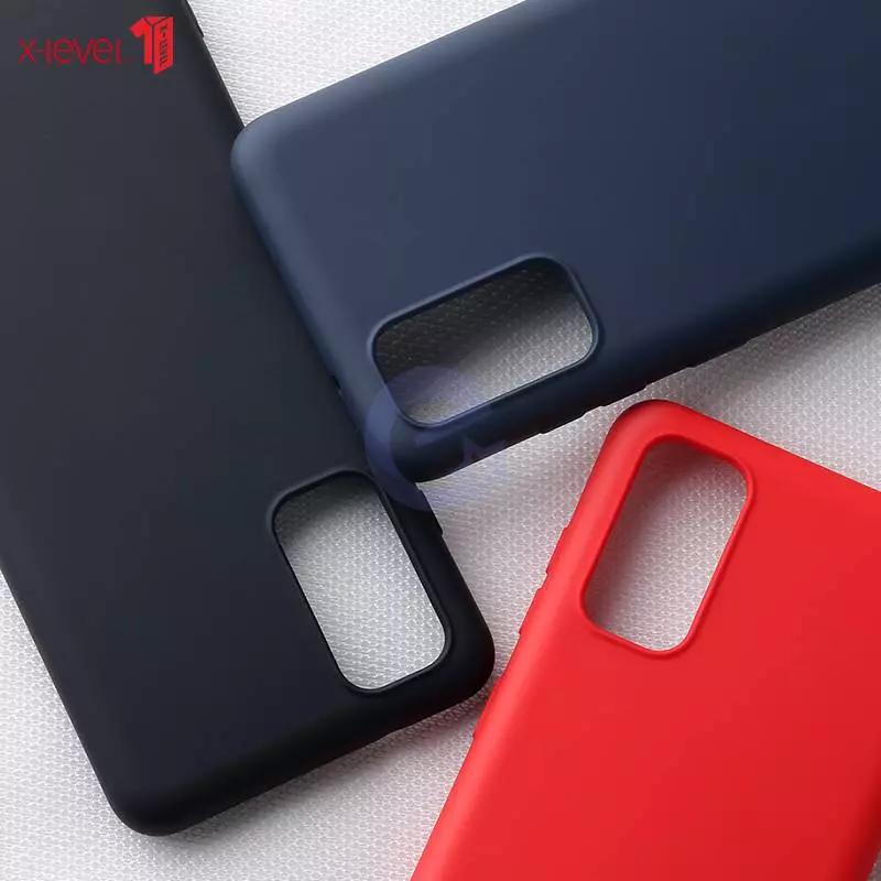 Чехол бампер для Samsung Galaxy A73 5G X-Level Silicone (с микрофиброй) Black (Черный)