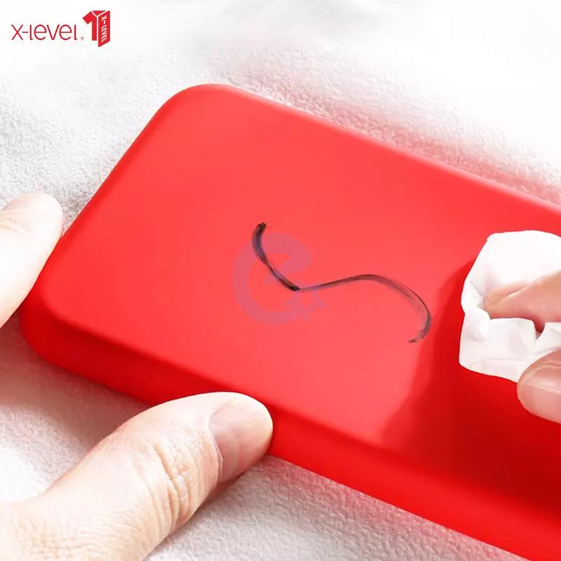 Чехол бампер для Samsung Galaxy A33 5G X-Level Silicone (с микрофиброй) Red (Красный)