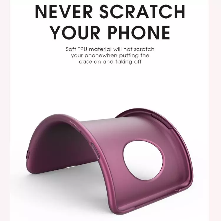 Ультратонкий чехол бампер для Nokia G50 X-level Matte Wine red (Винный)