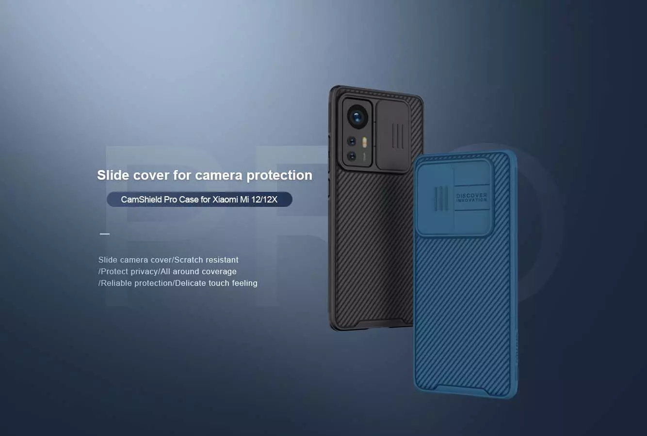 Протиударний чохол бампер Nillkin CamShield Pro (шторка на камеру) для Xiaomi 12 / 12S / 12X Green (Зелений)