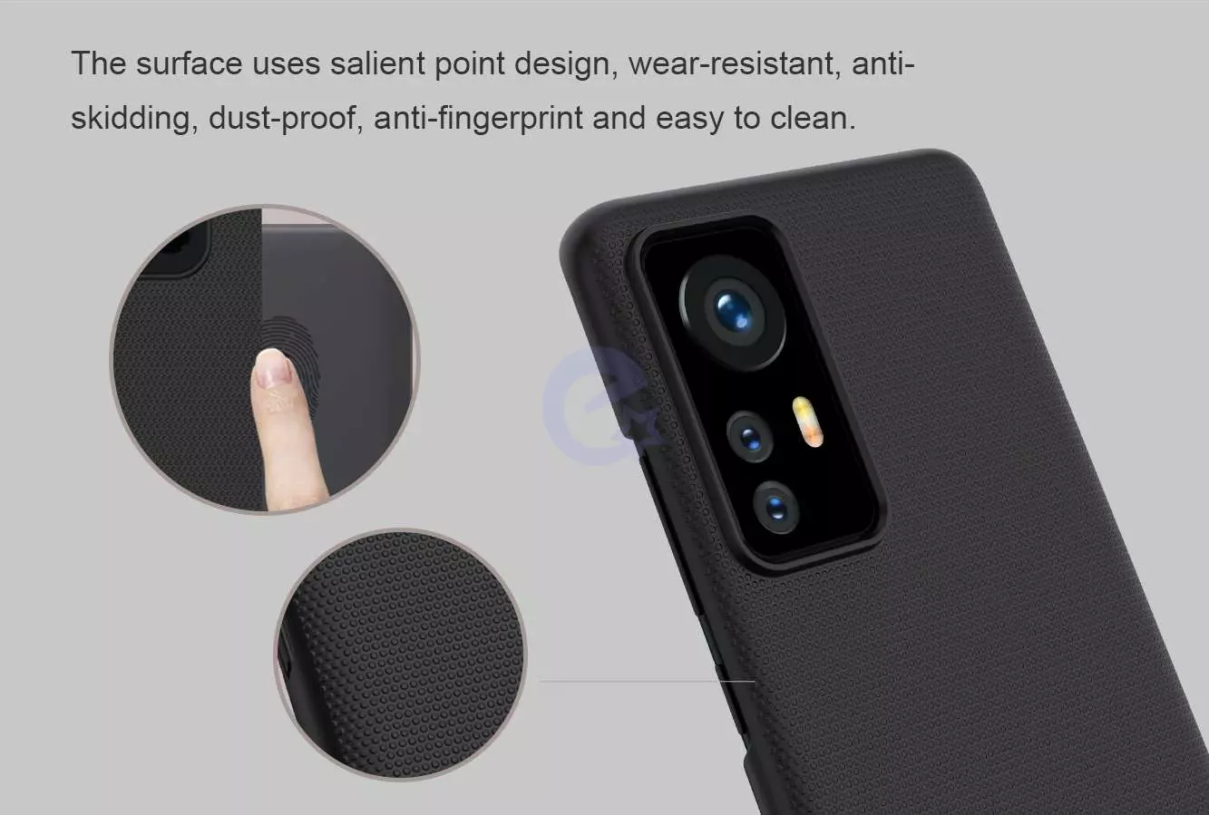 Протиударний чохол бампер Nillkin Super Frosted Shield для Xiaomi 12 / 12S / 12X Black (Чорний)