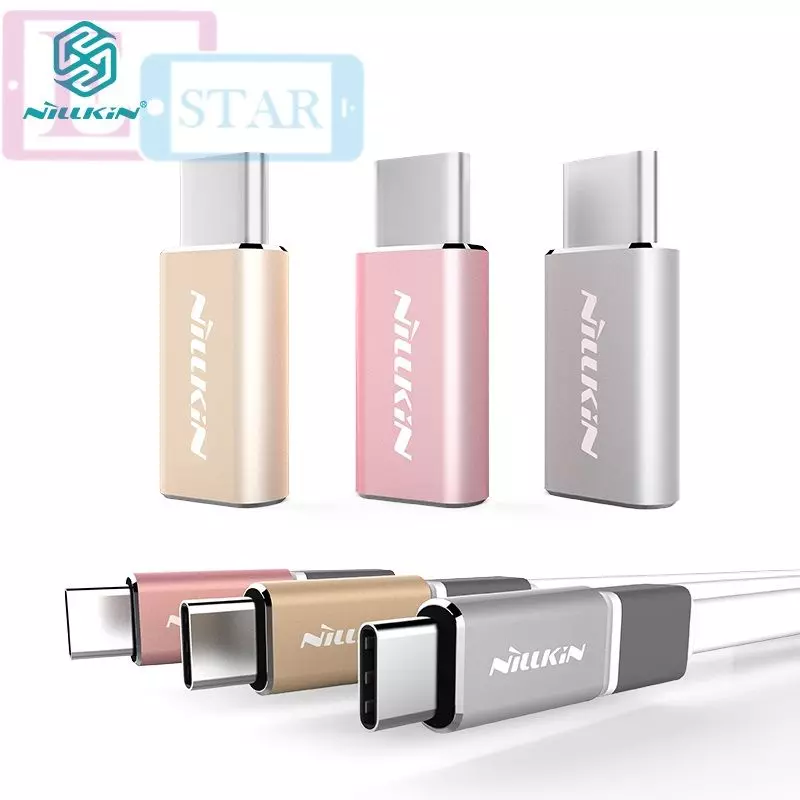 Переходник Type C to Micro USB Nillkin Adapter для планшетов и смартфонов Rose Gold (Розовое золото) AD-MT Переходник Type C to Micro USB Nillkin Adapter для планшетов и смартфонов Rose Gold (Розовое золото) AD-MT