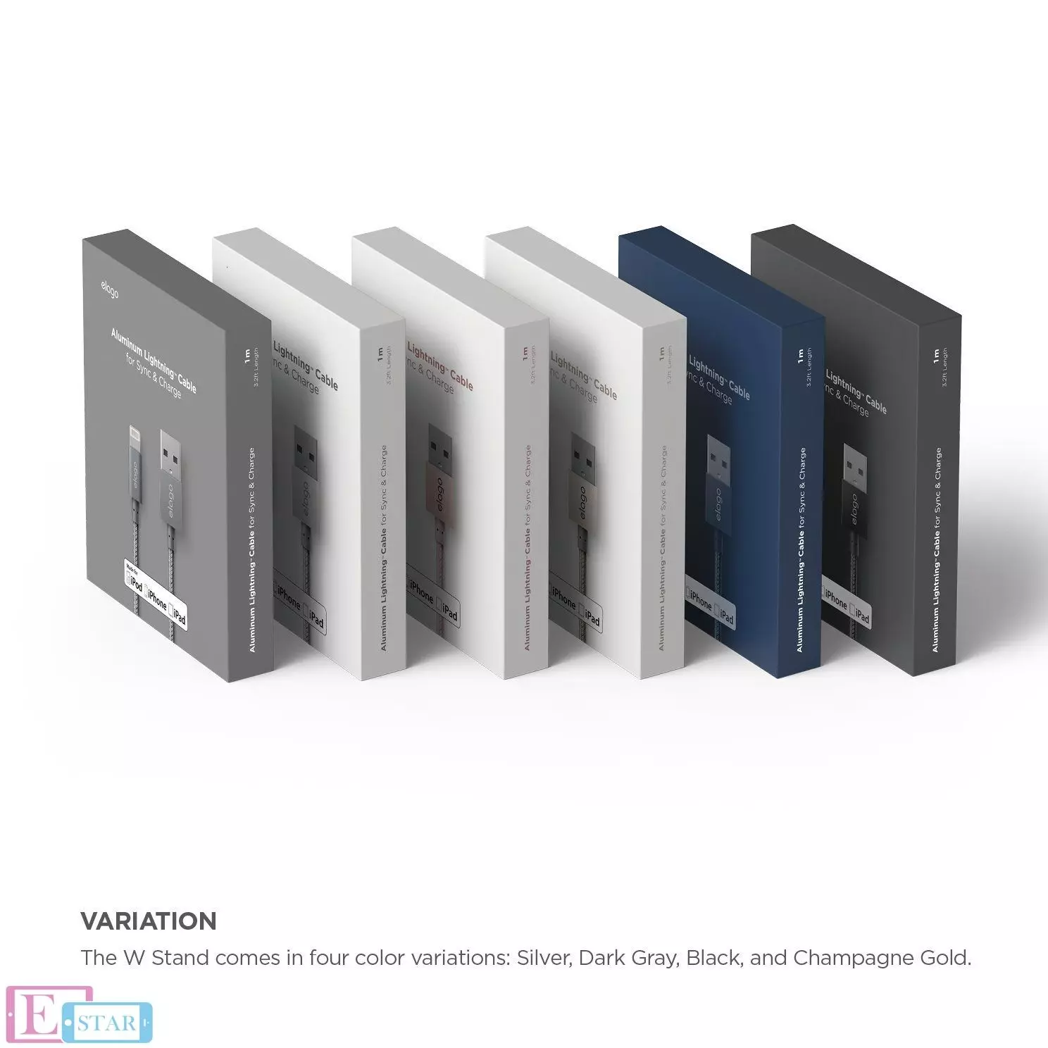 Кабель Elago Aluminum Lightning Cable Black (Черный) Кабель Elago Aluminum Lightning Cable Black (Черный)