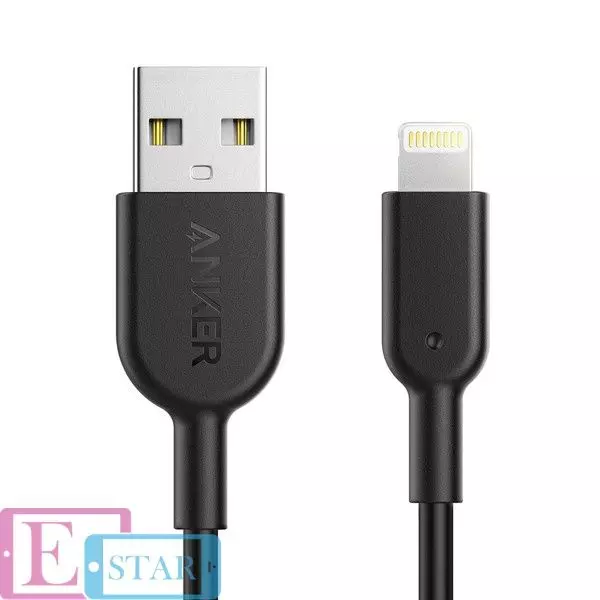Кабель Anker Powerline II Lightning - 0.9 м V2 Black (Черный) A8432H11