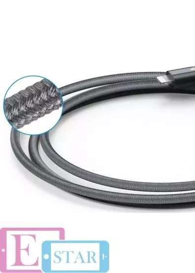 Кабель Anker Powerline+ Lightning - 1.8м V3 Space Gray (Сірий) A8122HA1 Кабель Anker Powerline+ Lightning - 1.8м V3 Space Gray (Сірий) A8122HA1