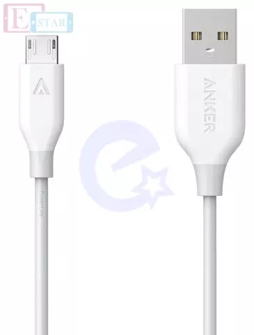 Кабель Anker Powerline MICRO USB - 1.8M V3 White (Белый) A8133H21