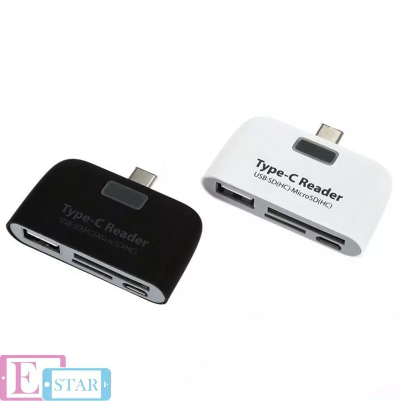 USB-хаб Anomaly Type-C Card Reader Micro SD Black (Черный)