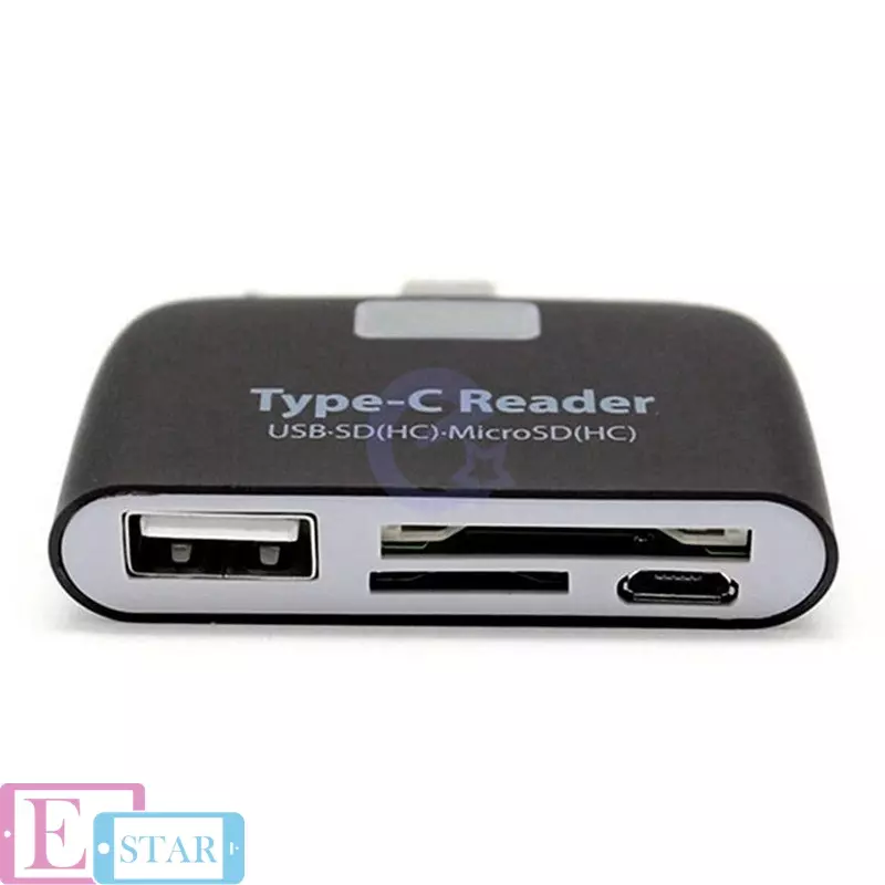 USB-хаб Anomaly Type-C Card Reader Micro SD White (Белый)