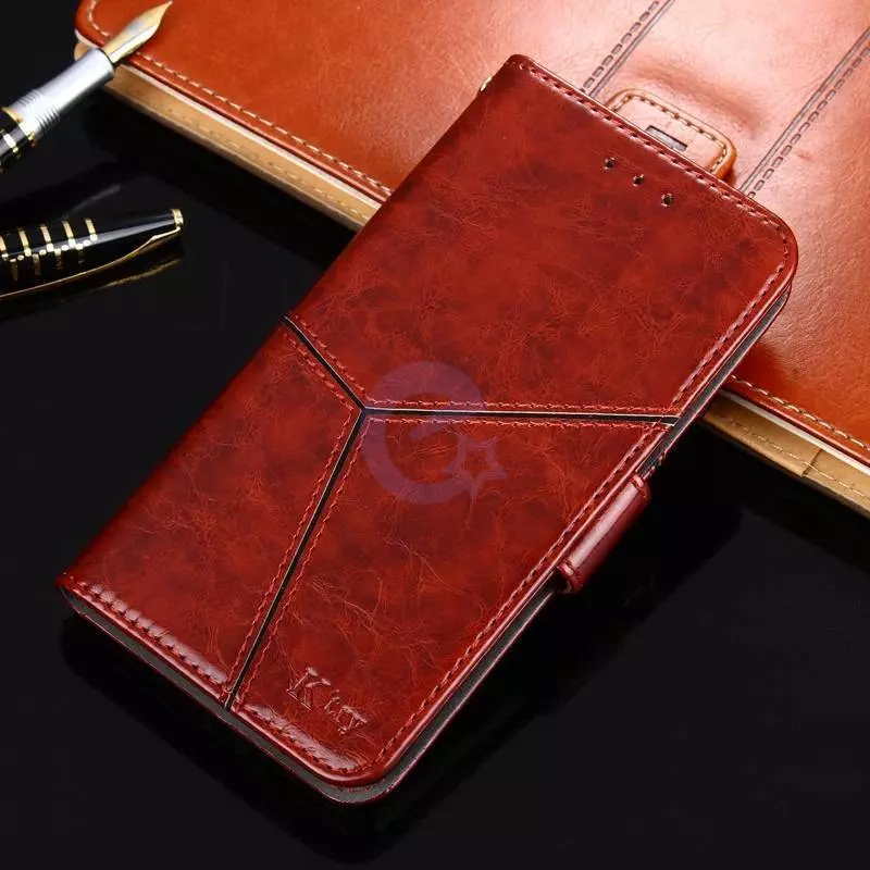 Преміальний чохол книжка для Vivo X60 Anomaly K&#039;try Premium Dark Brown (Темно Коричневий)