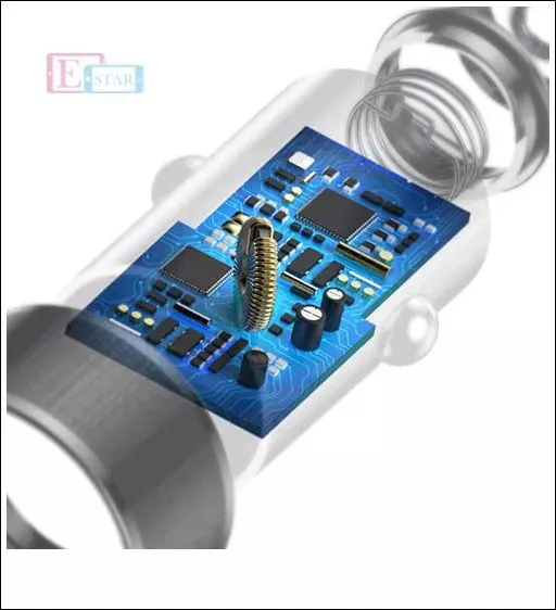 Автомобільна зарядка від прикурювача Baseus Small Screw Dual-USB Black 36W Black (Чорний) CAXLD-B01 Автомобільна зарядка від прикурювача Baseus Small Screw Dual-USB Black 36W Black (Чорний) CAXLD-B01