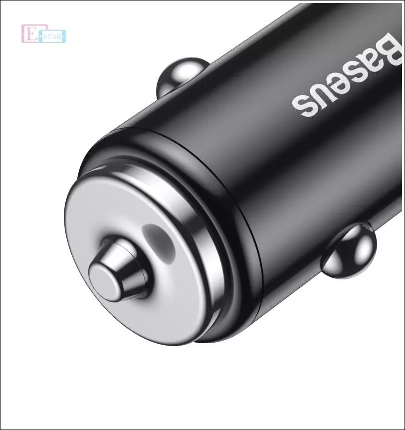 Автомобільна зарядка від прикурювача Baseus Small Screw Dual-USB Black 36W Black (Чорний) CAXLD-B01 Автомобільна зарядка від прикурювача Baseus Small Screw Dual-USB Black 36W Black (Чорний) CAXLD-B01