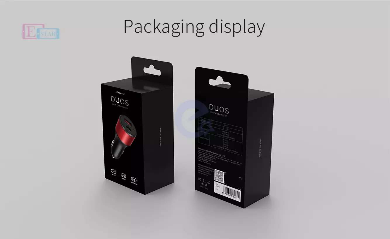 Автомобильная зарядка от прикуривателя Nillkin Duos Fast Car Charger 2 USB Red (Красный) NKC06 Автомобильная зарядка от прикуривателя Nillkin Duos Fast Car Charger 2 USB Red (Красный) NKC06