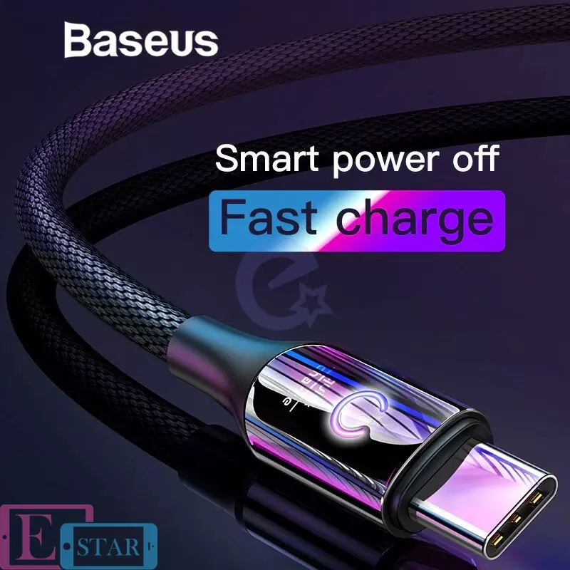 Кабель Baseus C-shaped Intelligent Power-Off Cable Purple (Фиолетовый)