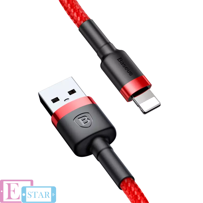 Lightning кабель Baseus Cafule Cable із кевларовою ниткою Gray (Сірий) CALKLF-BG1 Lightning кабель Baseus Cafule Cable із кевларовою ниткою Gray (Сірий) CALKLF-BG1