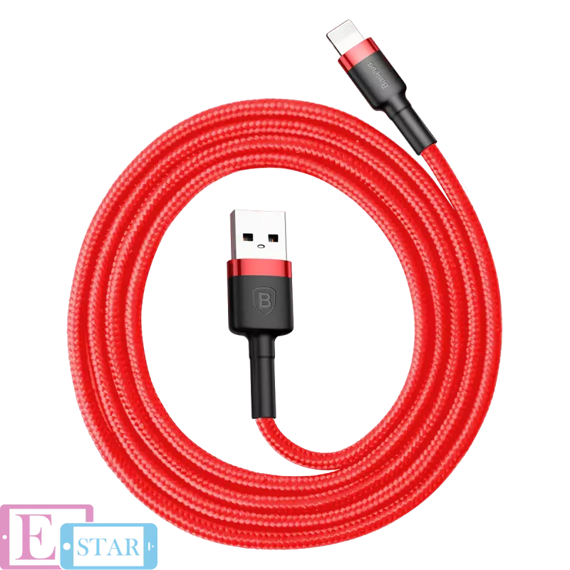 Lightning кабель Baseus Cafule Cable із кевларовою ниткою Gray (Сірий) CALKLF-BG1 Lightning кабель Baseus Cafule Cable із кевларовою ниткою Gray (Сірий) CALKLF-BG1