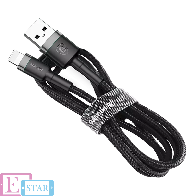 Lightning кабель Baseus Cafule Cable із кевларовою ниткою Gray (Сірий) CALKLF-BG1 Lightning кабель Baseus Cafule Cable із кевларовою ниткою Gray (Сірий) CALKLF-BG1