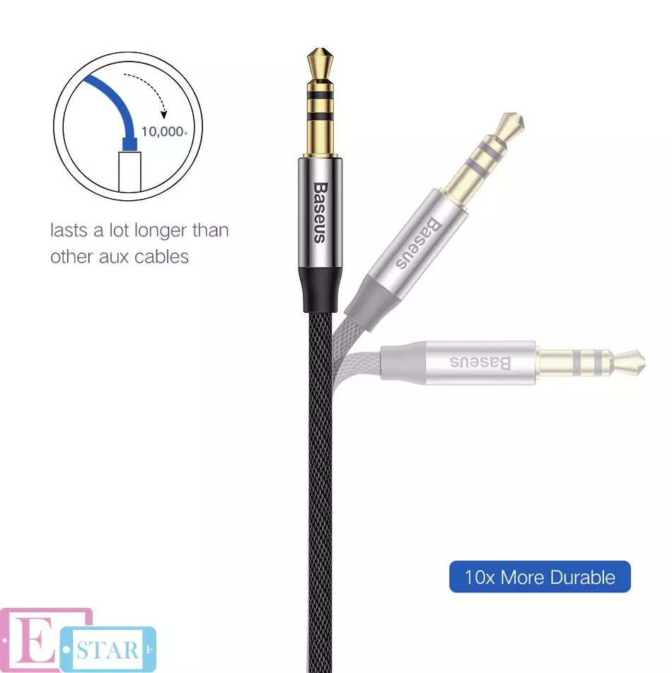 Аудіо-кабель Baseus Yiven Audio Cable M30 1 м Black (Чорний) CAM30-BS1 Аудіо-кабель Baseus Yiven Audio Cable M30 1 м Black (Чорний) CAM30-BS1