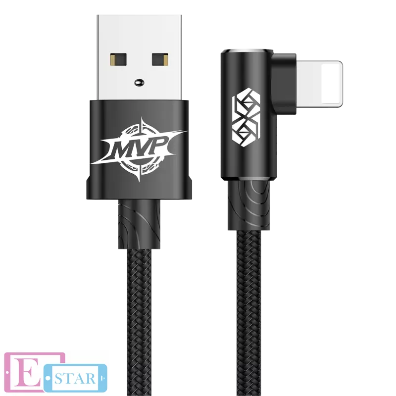 Кабель Baseus MVP Elbow Type Cable Black (Чорний) Кабель Baseus MVP Elbow Type Cable Black (Чорний)