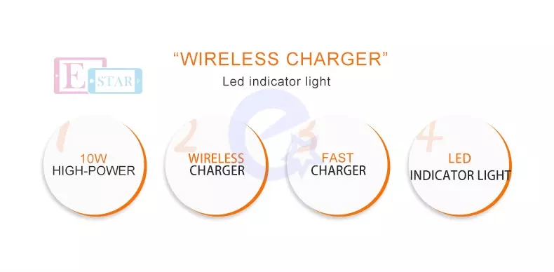 Беспроводная зарядка Lovemei Russo Series Wireless Charger для смартфонов Silver (Серебристый)