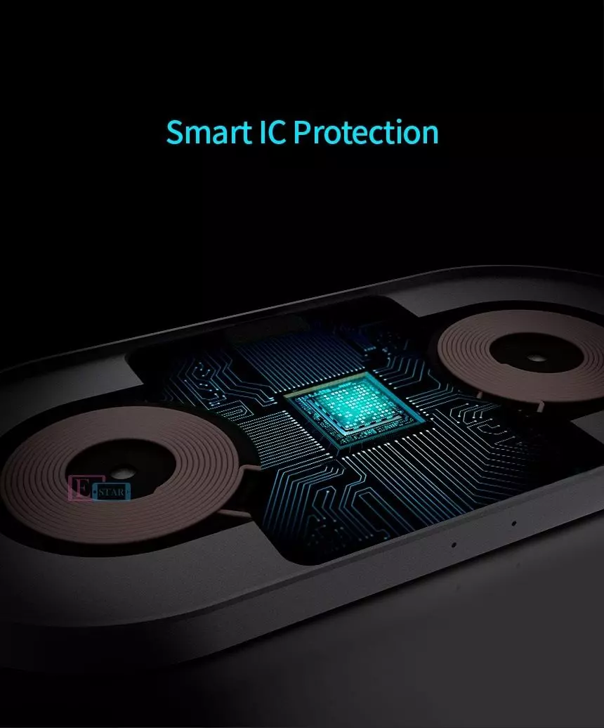 Беспроводное зарядное устройство Spigen Essential Dual High Speed ??Wireless Charger F310W Black (Черный)