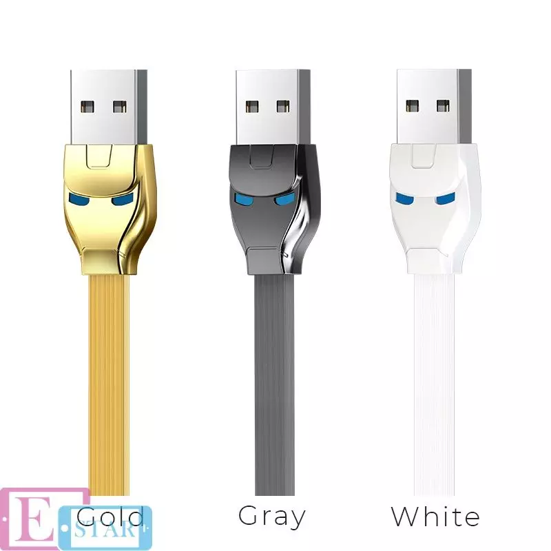 Кабель для зарядки и передачи данных Hoco U14 Steel Man 3in1 Lightning Micro USB Type C Gray (Серый) Кабель для зарядки и передачи данных Hoco U14 Steel Man 3in1 Lightning Micro USB Type C Gray (Серый)