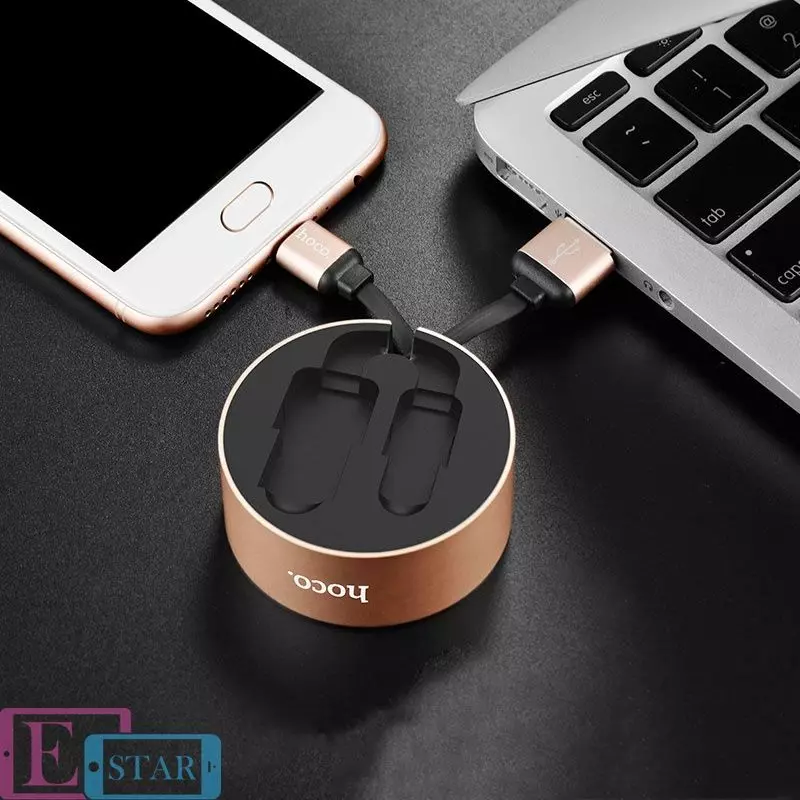 Кабель для заряджання та передачі даних Hoco U23 Resilient USB to Micro-USB Gold (Золото)