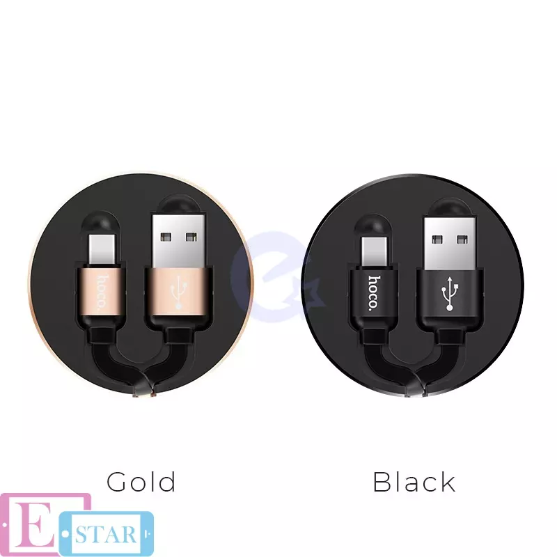 Кабель для зарядки и передачи данных Hoco U23 Resilient USB to Type C Black (Черный)