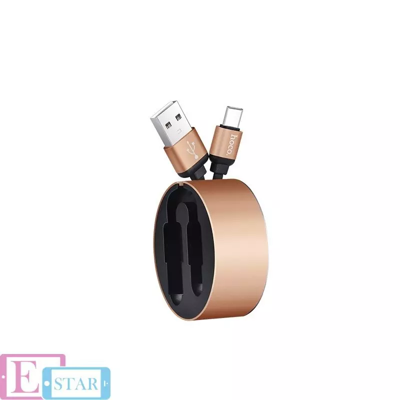 Кабель для заряджання та передачі даних Hoco U23 Resilient USB to Type C Gold (Золото)