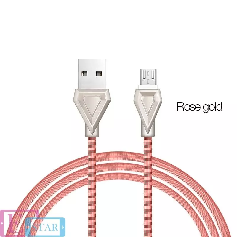 Кабель для зарядки и передачи данных Hoco U25 Golden Armor USB to Micro-USB Rose Gold (Розовое золото) Кабель для зарядки и передачи данных Hoco U25 Golden Armor USB to Micro-USB Rose Gold (Розовое золото)