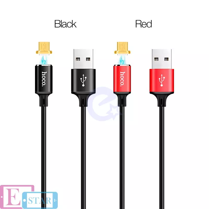 Магнитный кабель для зарядки и передачи данных Hoco U28 USB to Micro USB Red (Красный)