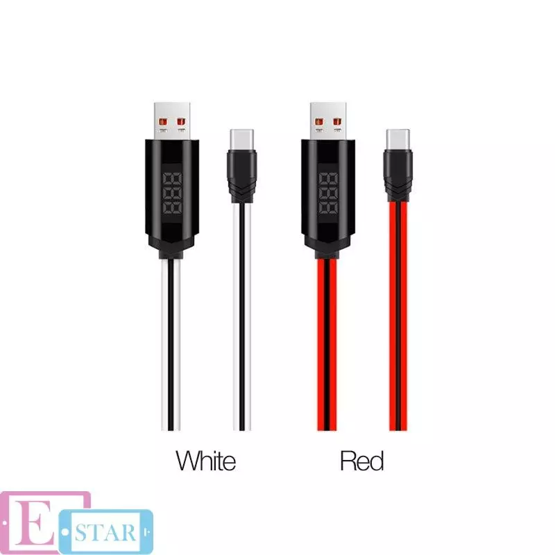 Кабель для зарядки и передачи данных Hoco U29 LED USB to Type-C White (Белый) Кабель для зарядки и передачи данных Hoco U29 LED USB to Type-C White (Белый)