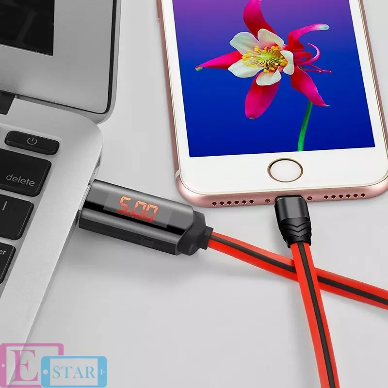Кабель для зарядки и передачи данных Hoco U29 LED USB to Lightning Red (Красный) Кабель для зарядки и передачи данных Hoco U29 LED USB to Lightning Red (Красный)