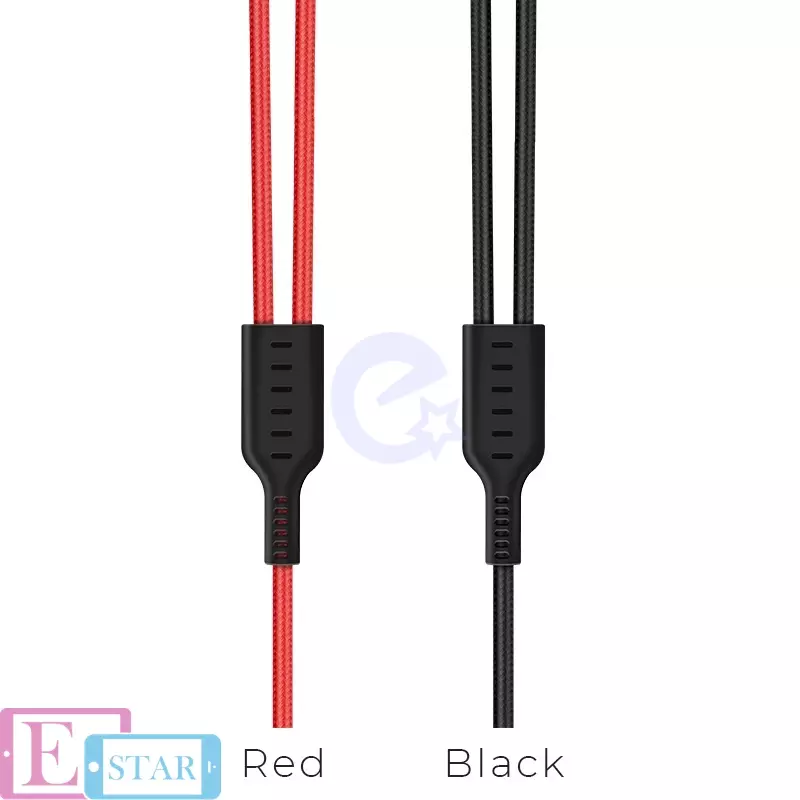 Кабель для заряджання та передачі даних Hoco U31 Benay Lightning Micro-USB Red (Червоний)