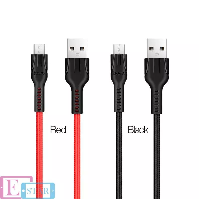 Кабель для зарядки и передачи данных Hoco U31 Benay Micro-USB Red (Красный)