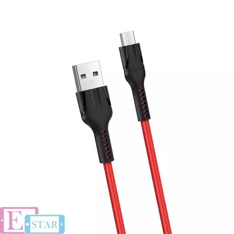 Кабель для зарядки и передачи данных Hoco U31 Benay Micro-USB Red (Красный)