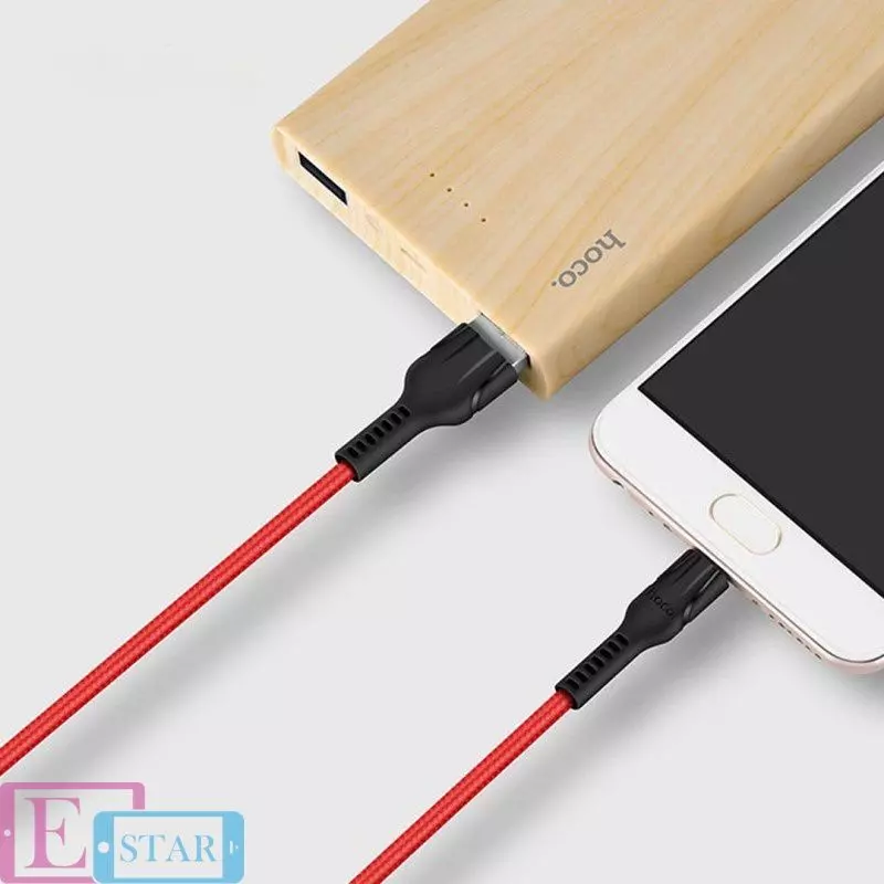 Кабель для зарядки и передачи данных Hoco U31 Benay Micro-USB Red (Красный)