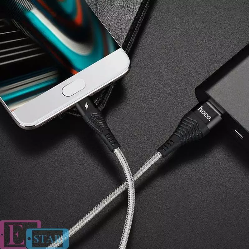 Кабель для заряджання та передачі даних Hoco U32 Unswerving Type-C Black (Чорний)