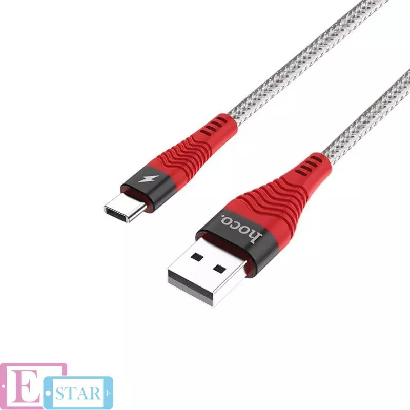 Кабель для заряджання та передачі даних Hoco U32 Unswerving Type-C Black (Чорний)