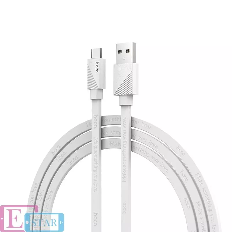 Кабель для зарядки и передачи данных Hoco U34 LingYing Type-C White (Белый) Кабель для зарядки и передачи данных Hoco U34 LingYing Type-C White (Белый)