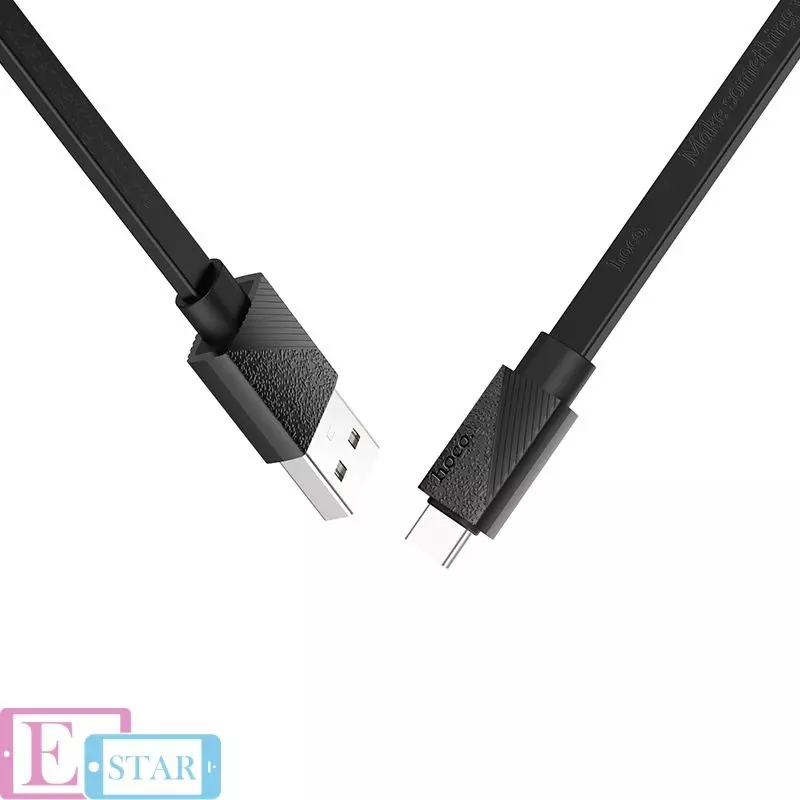 Кабель для зарядки и передачи данных Hoco U34 LingYing Type-C Black (Черный) Кабель для зарядки и передачи данных Hoco U34 LingYing Type-C Black (Черный)