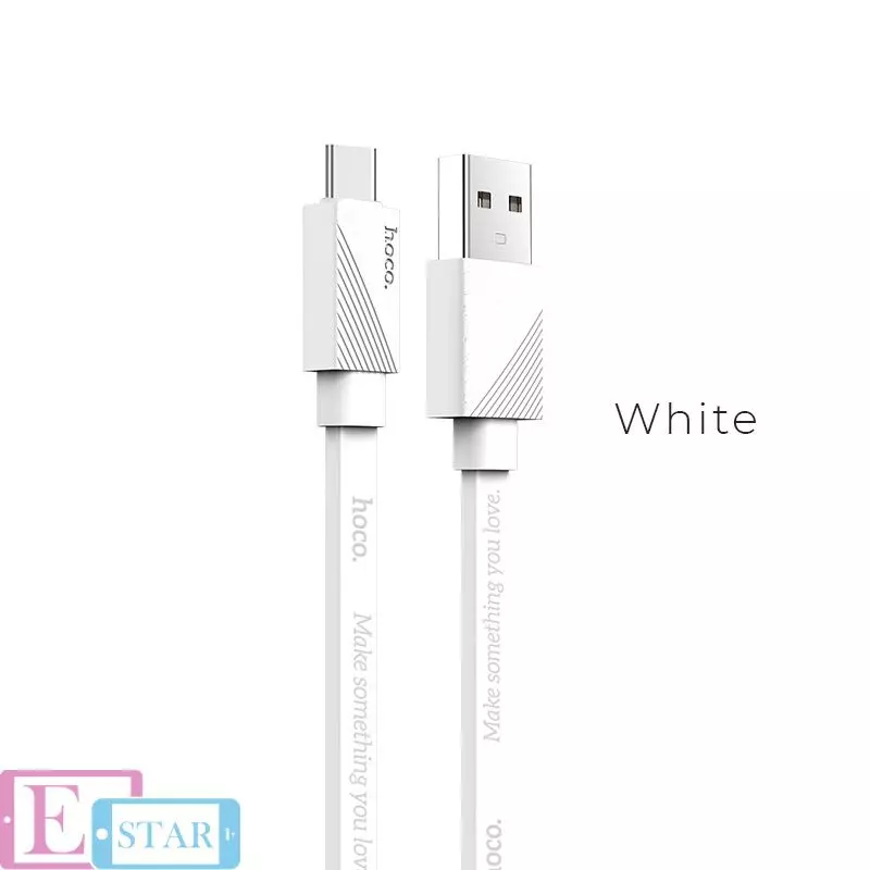 Кабель для зарядки и передачи данных Hoco U34 LingYing Type-C White (Белый) Кабель для зарядки и передачи данных Hoco U34 LingYing Type-C White (Белый)