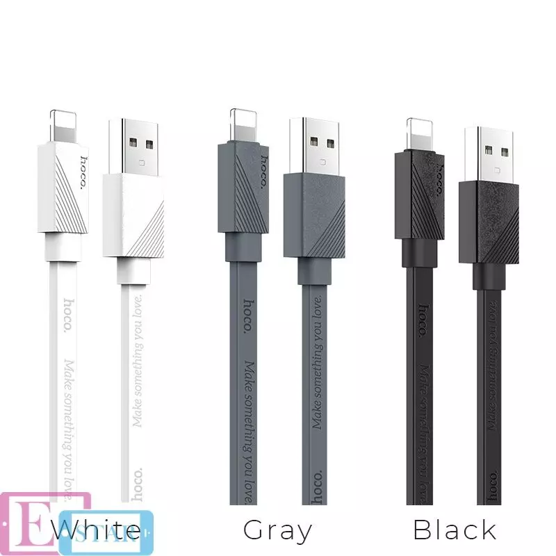 Кабель для зарядки и передачи данных Hoco U34 LingYing Lightning Gray (Серый) Кабель для зарядки и передачи данных Hoco U34 LingYing Lightning Gray (Серый)