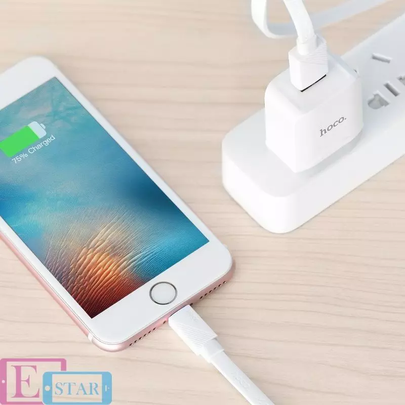 Кабель для зарядки и передачи данных Hoco U34 LingYing Lightning Gray (Серый) Кабель для зарядки и передачи данных Hoco U34 LingYing Lightning Gray (Серый)