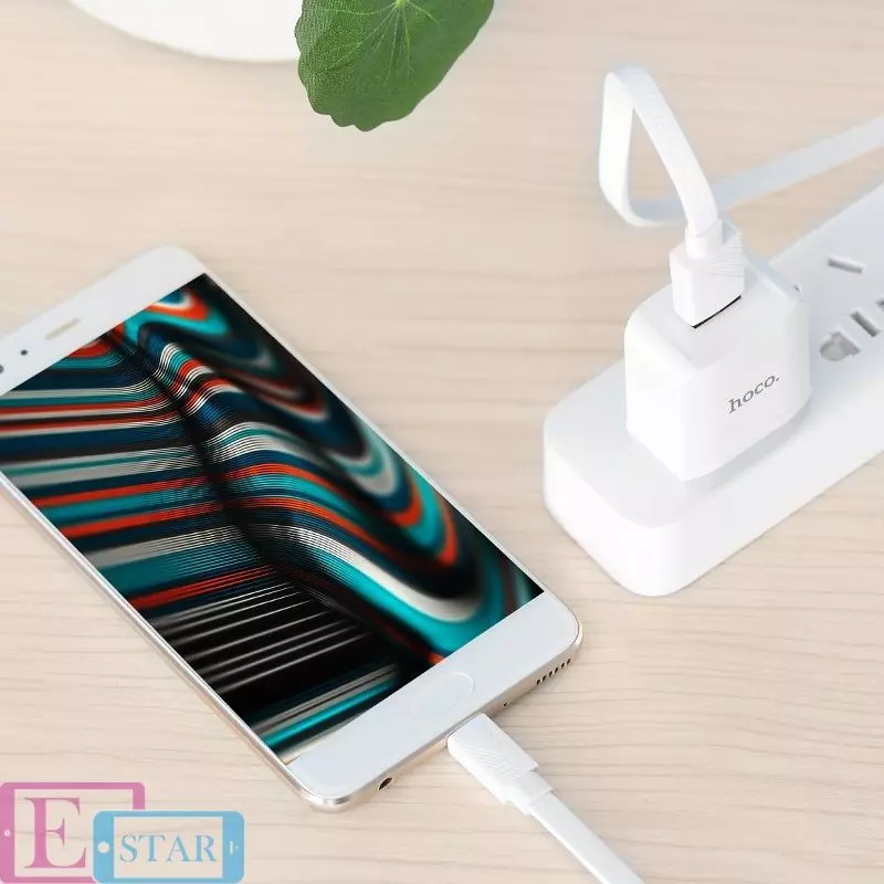 Кабель для зарядки и передачи данных Hoco U34 LingYing Type-C White (Белый) Кабель для зарядки и передачи данных Hoco U34 LingYing Type-C White (Белый)