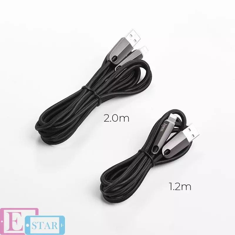 Кабель для заряджання та передачі даних Hoco U35 Space Shuttle Lightning 2 м Black (Чорний) Кабель для заряджання та передачі даних Hoco U35 Space Shuttle Lightning 2 м Black (Чорний)